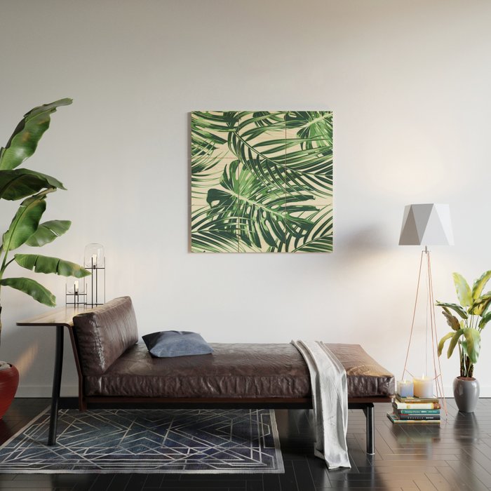 Tropical Leaves 4 Wood Wall Art Gallery Image 2