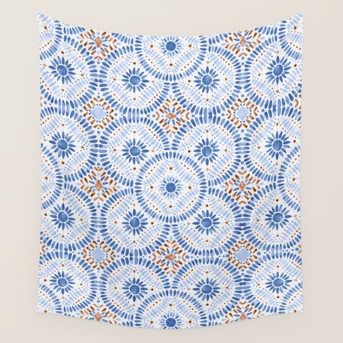 Boho Tiles Mandala Wall Tapestry Gallery Image 4