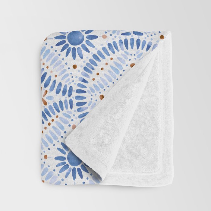Boho Tiles Mandala Throw Blanket Gallery Image 3