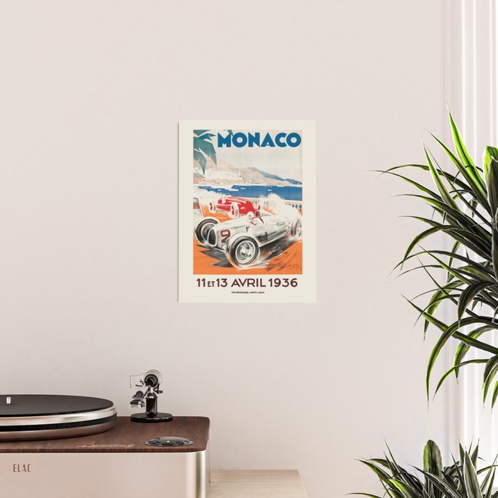 Formula 1  - 1936 Monaco Grand Prix Poster Gallery Image 2