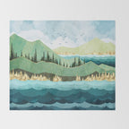 Autumn Shore Throw Blanket Gallery Image 2