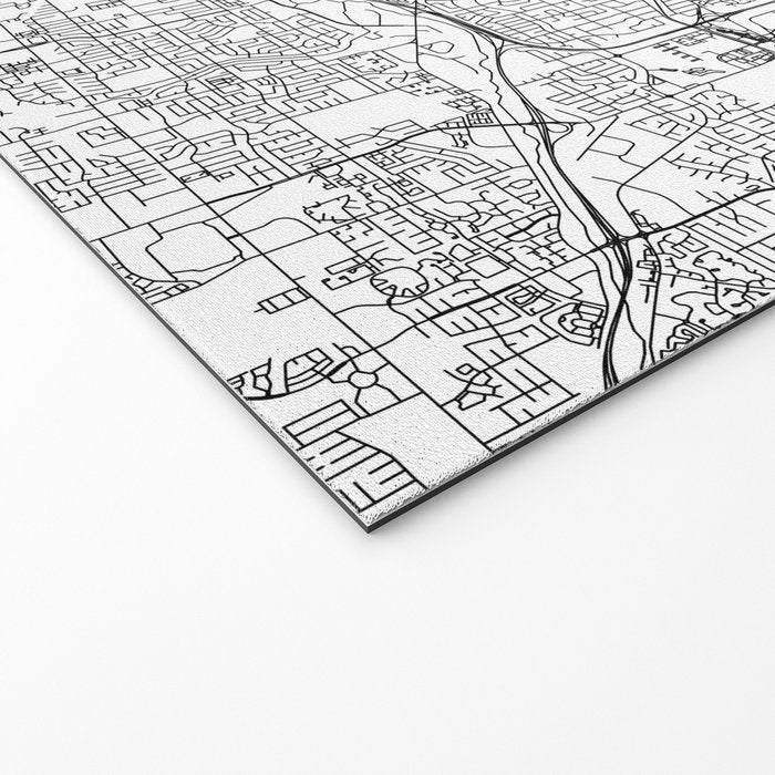 Memphis White Map Welcome Mat Gallery Image 2