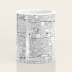 Memphis White Map Coffee Mug Gallery Image 4
