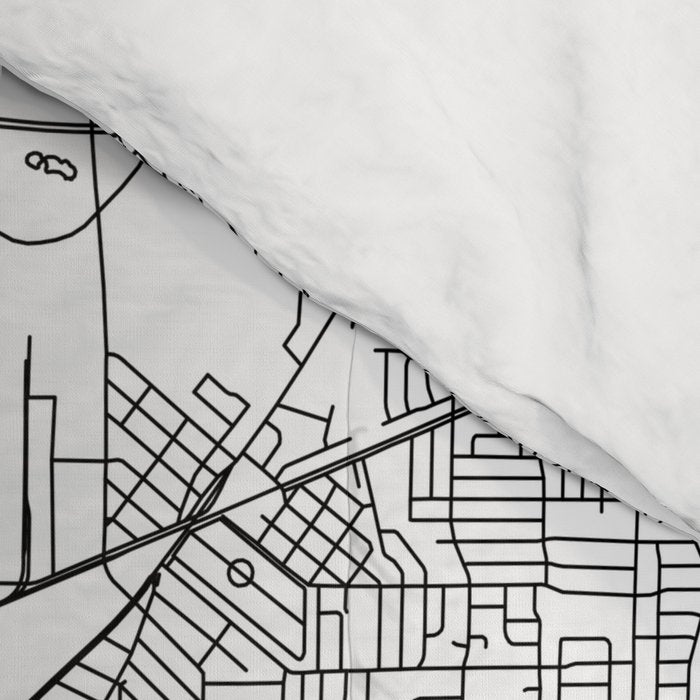 Memphis White Map Comforter Gallery Image 4