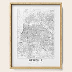 Memphis White Map Serving Tray Gallery Image 1