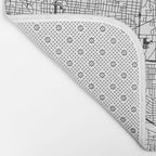 Memphis White Map Bath Mat Gallery Image 2