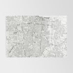 Memphis White Map Rug Gallery Image 2