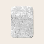 Memphis White Map Bath Mat Gallery Image 1