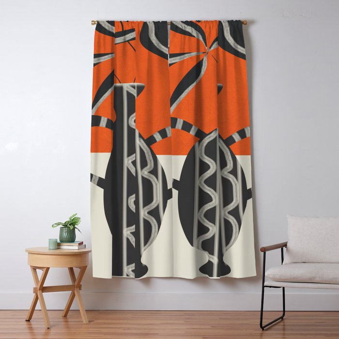 Minimalist Flora 5 Window Curtain Gallery Image 1