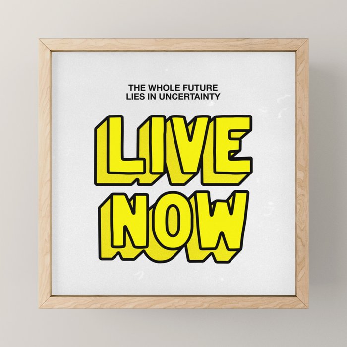 The Future: Live Now Mini Art Print Gallery Image 1