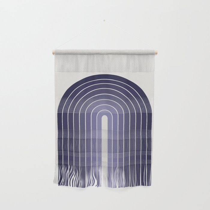 Gradient Arch XI Lavender Dusk Mid Century Modern Rainbow Wall Hanging Gallery Image 1