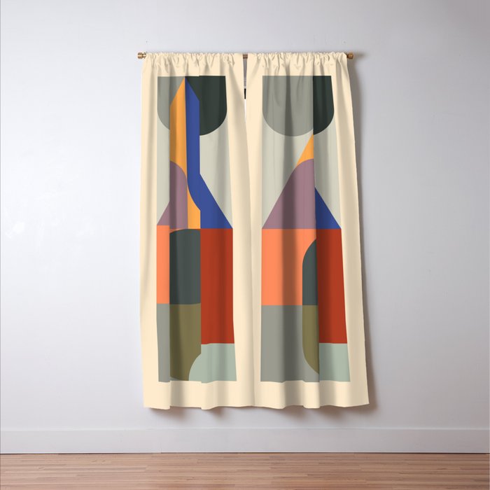 Modern Abstraction 14 Window Curtain Gallery Image 3