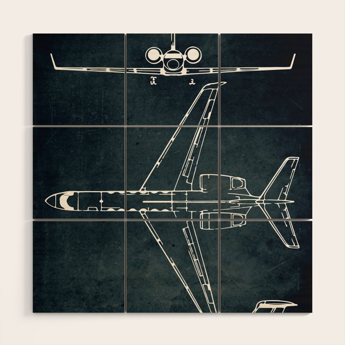 GULFSTREAM G500 - First flight 2015 Wood Wall Art Gallery Image 1