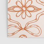 Spring Toile Print in Orange Poster Gallery Image 3