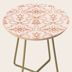 Spring Toile Print in Orange Side Table Gallery Image 2