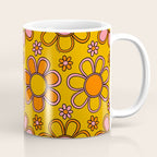 Retro Flower Print Coffee Mug Gallery Image 1