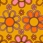 Retro Flower Print Coffee Mug Gallery Image 2