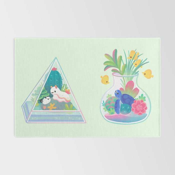 Ocean terrarium - Sea turtle Rug Gallery Image 2