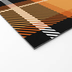 Orange + Black Plaid Welcome Mat Gallery Image 2