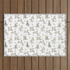 Little Sheep in Meadow - Toile pattern for Children  Outdoor Rug Gallery Image 1