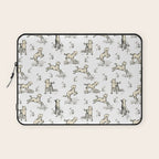 Little Sheep in Meadow - Toile pattern for Children  Laptop Sleeve Gallery Image 1