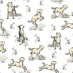 Little Sheep in Meadow - Toile pattern for Children  Coffee Mug Gallery Image 2