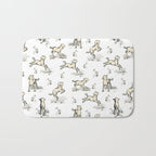 Little Sheep in Meadow - Toile pattern for Children  Bath Mat Gallery Image 1