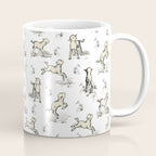 Little Sheep in Meadow - Toile pattern for Children  Coffee Mug Gallery Image 1