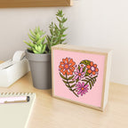 Flower Heart Mini Art Print Gallery Image 2