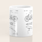 Harley Motorcycle Patent - Harley Bike Art - Black Chalkboard Coffee Mug Gallery Image 4