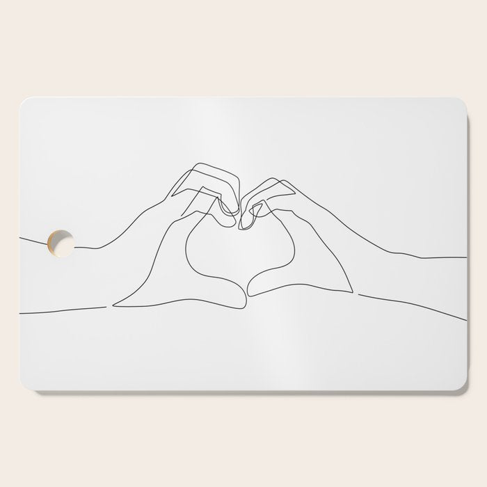 Hand Heart Cutting Board Gallery Image 1