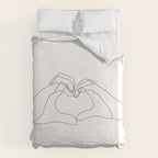 Hand Heart Duvet Cover Gallery Image 6