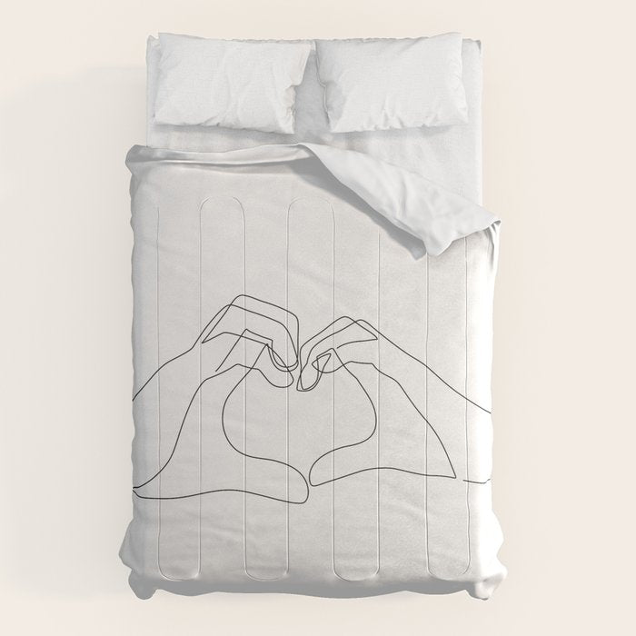 Hand Heart Comforter Gallery Image 1