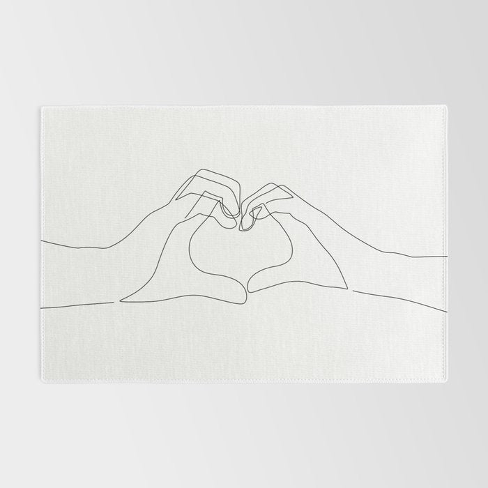 Hand Heart Rug Gallery Image 2