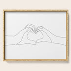 Hand Heart Serving Tray Gallery Image 1