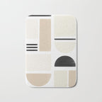 Geometrics | Black Bath Mat Gallery Image 1