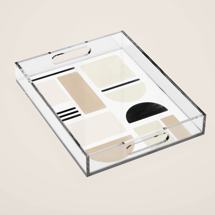Geometrics | Black Acrylic Tray Gallery Image 1