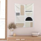 Geometrics | Black Wall Tapestry Gallery Image 2