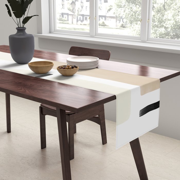 Geometrics | Black Table Runner Gallery Image 2