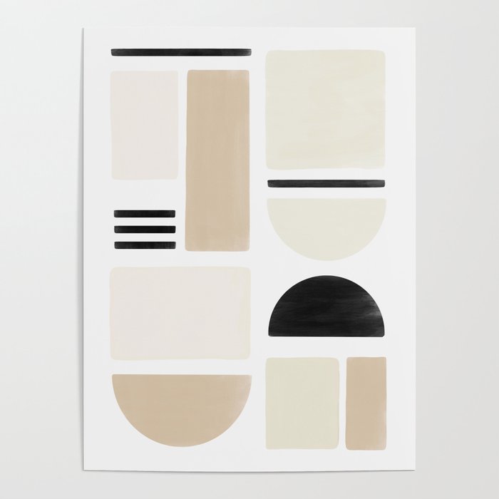 Geometrics | Black Poster Gallery Image 1