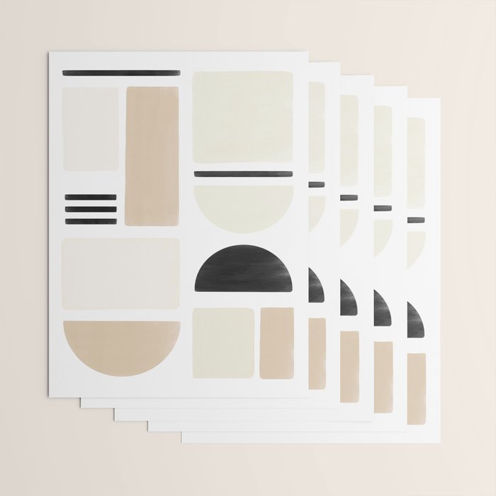 Geometrics | Black Wrapping Paper Gallery Image 3