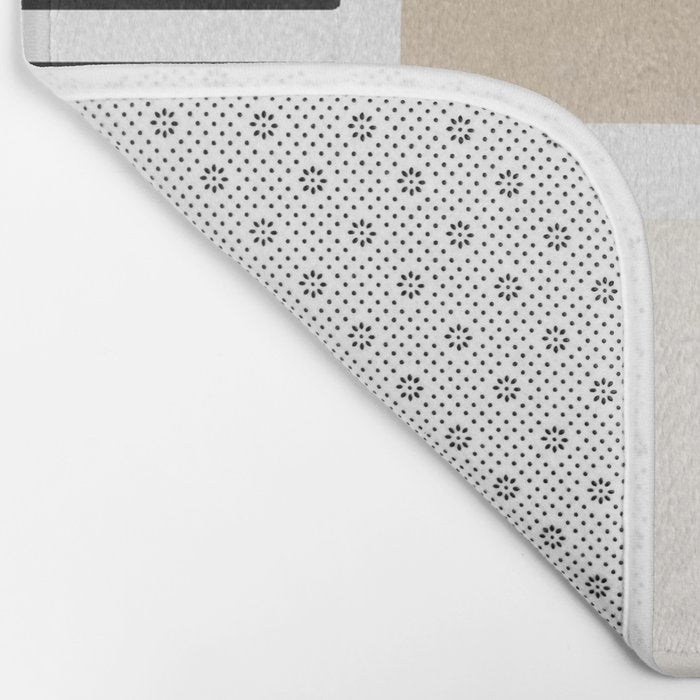 Geometrics | Black Bath Mat Gallery Image 2