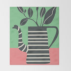 Teapot Garden 2 Throw Blanket Gallery Image 2