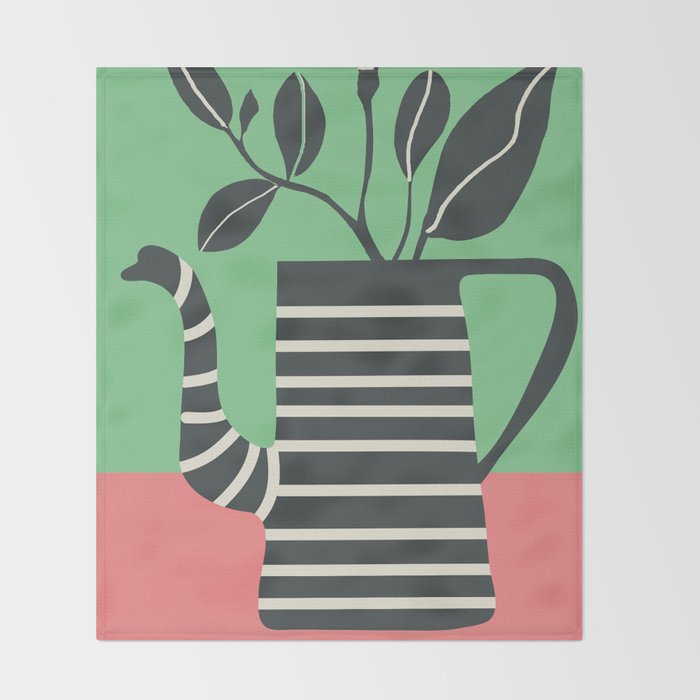 Teapot Garden 2 Throw Blanket Gallery Image 2