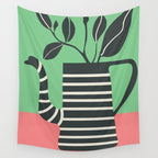 Teapot Garden 2 Wall Tapestry Gallery Image 4