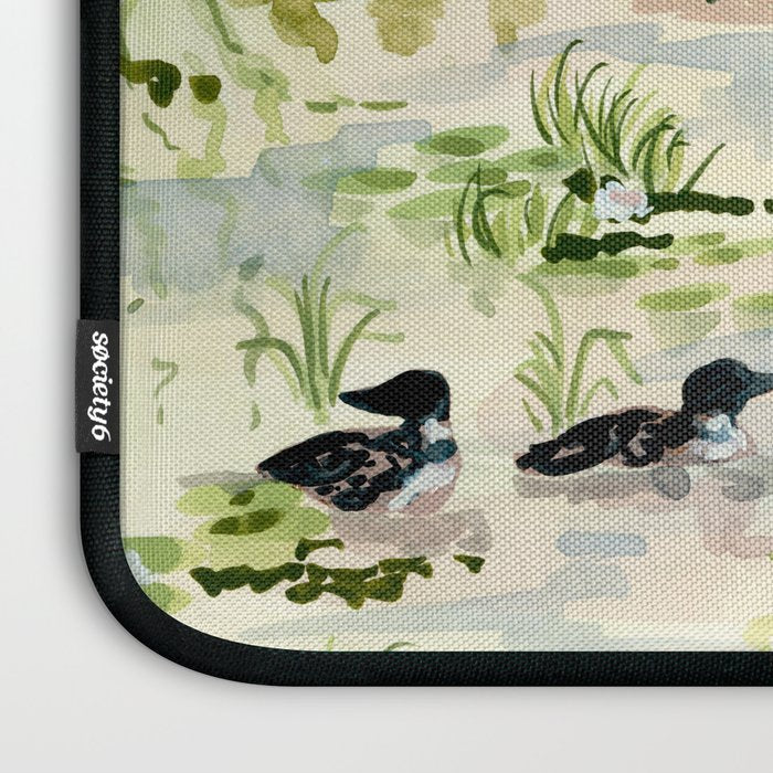 Canoeing on the Pond Laptop Sleeve Gallery Image 3
