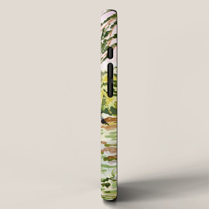 Canoeing on the Pond iPhone Case Gallery Image 2