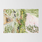 Canoeing on the Pond Rug Gallery Image 2