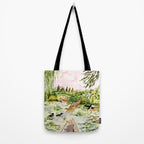 Canoeing on the Pond Tote Bag Gallery Image 2