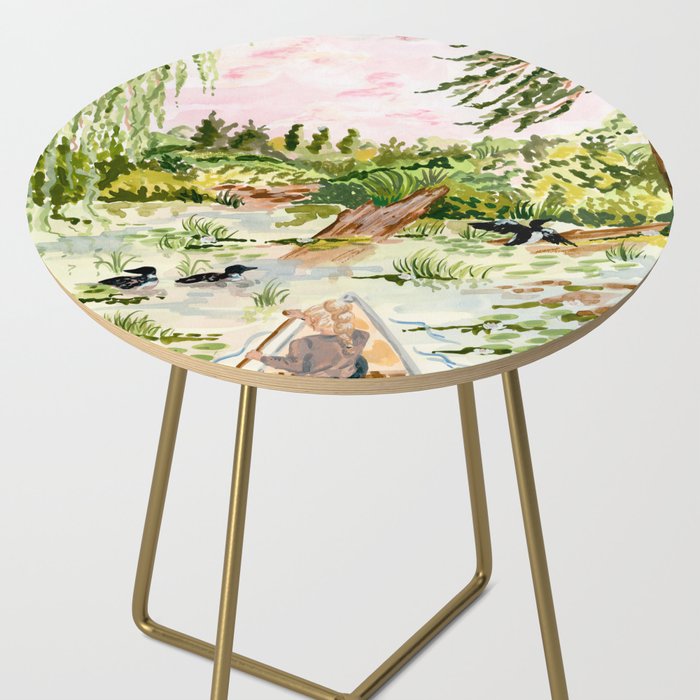 Canoeing on the Pond Side Table Gallery Image 2